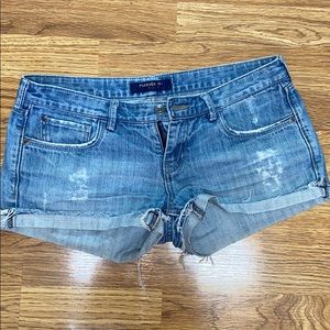 Denim shorts